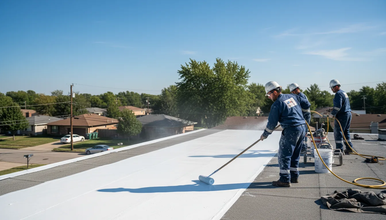 Commercial roof coating in Gainesville, VA near me